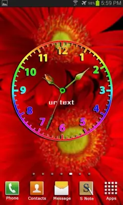 Flower Clock Live Wallpaper android App screenshot 5