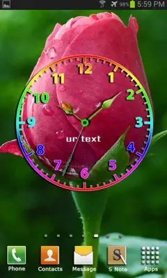 Flower Clock Live Wallpaper android App screenshot 8